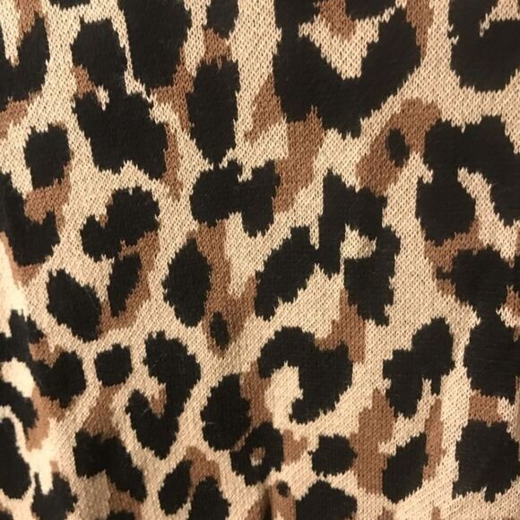 J. Crew Factory Leopard Print Open Front Cardigan Sweater - Picture 13 of 13